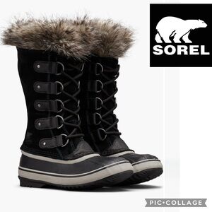 Sorel Joan of Arctic Waterproof Boot {Black/Quarry} 7